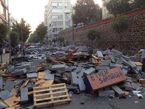 Barricate a Istanbul, Nisantasi.